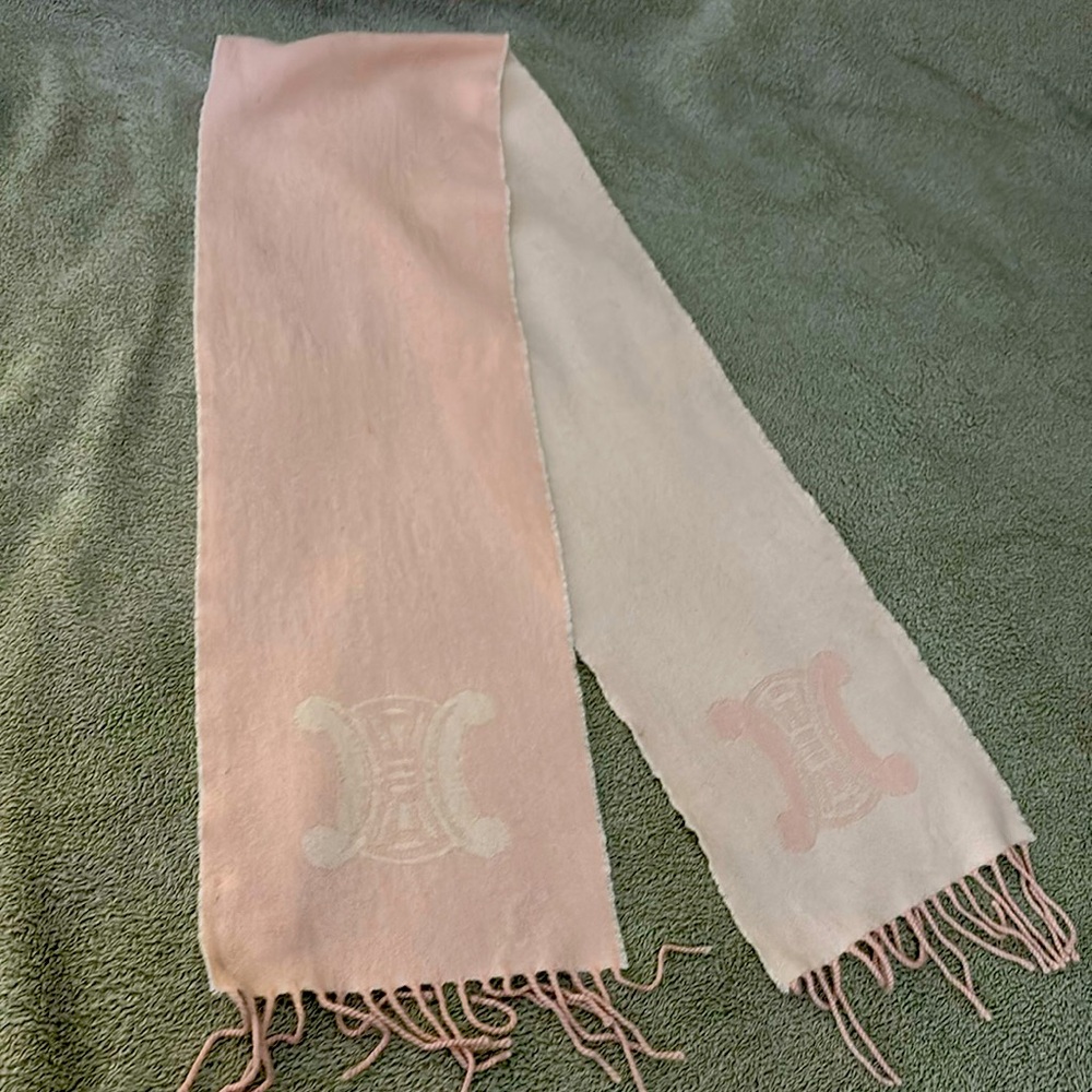 Celine Pink Vintage Scarf